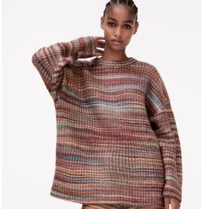 Zara Oversized Multi Knit Sweater